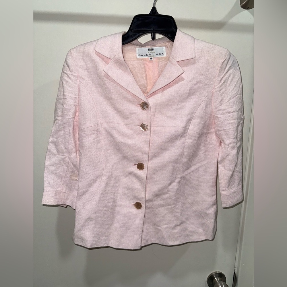 Balenciaga Pink Tailored Blazer